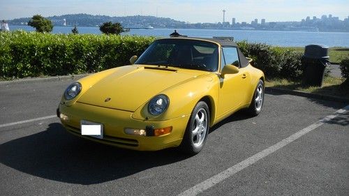 1998 porsche 911-993 convertible-speed yellow,new top just serviced *see video*