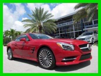 13 mars red sl-550 convertible *panorama roof *premium 1 &amp; driver assistance pkg