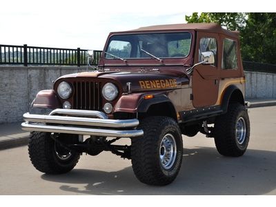 1984 jeep cj 7 renegade lifted on 33 inch rubber