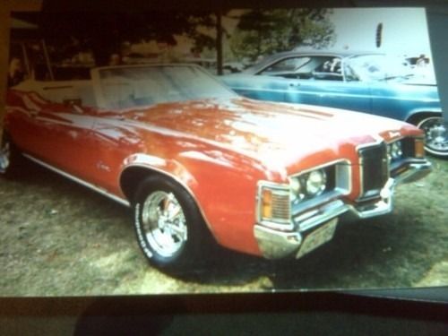 1971 mercury cougar convertible red great project car must sell asap stored 10+