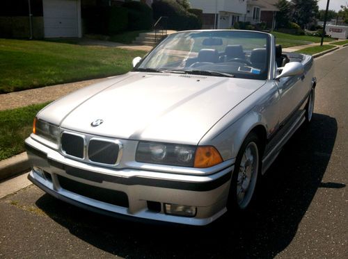 No reserve! low miles! 1998 bmw m3 convertible 2-door silver black leather