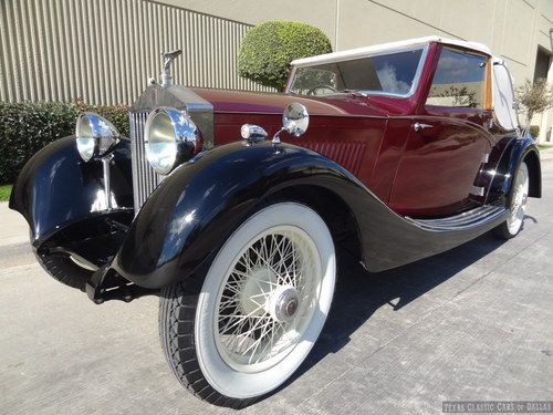 1926 rolls royce twenty drophead coupe / cabriolet 2-door 4-seat convertible rhd