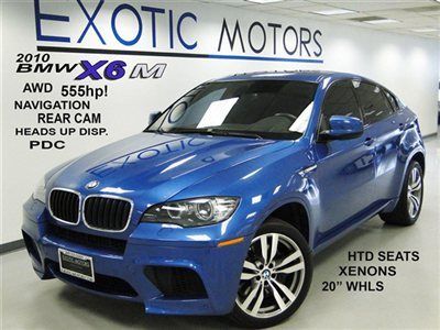 2010 bmw x6 m awd!! nav rear-cam pdc heated-sts heads-up 20"whls xenons 555hp!!