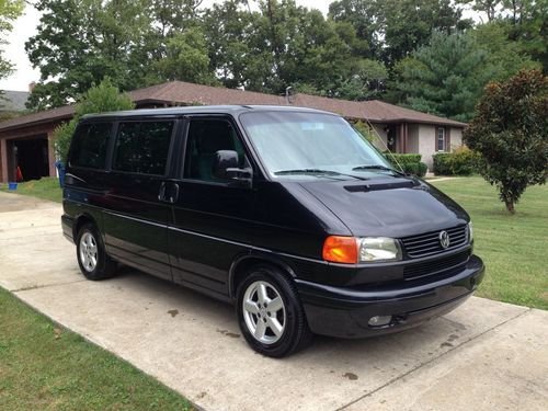 2003 volkswagen eurovan mv black/gray sunroof heated seats 2 keys low reserve vw