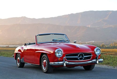 1962 mercedes 190sl: gorgeous, very original, two owner, two-top w121 roadster
