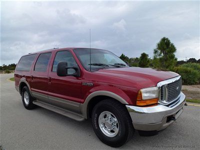 2000 ford excursion limited 7.3l turbo diesel clean carfax  rebuilt engine