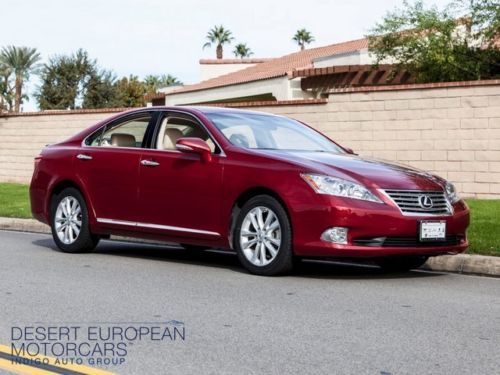 Used 2011 lexus es350 matador red mica nav perforated leather push to start