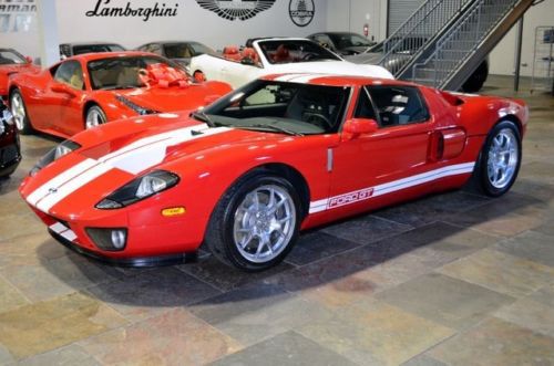 2005 ford gt 5.4l supercharged v8 6-speed mark iv red mso never titled