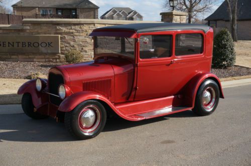 1929 ford model a 2 door sedan steel, 1934 style wheels