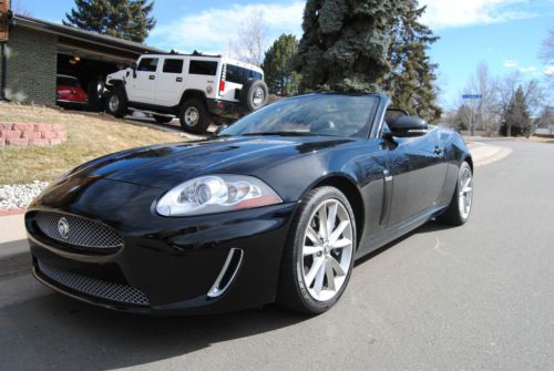 2010 jaguar xkr convertible supercharged 5.0l black/black low miles