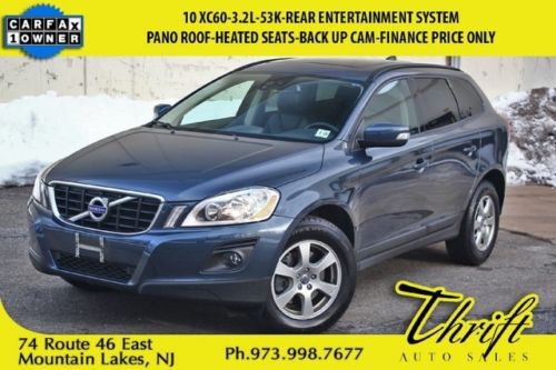 10 xc60-3.2l-53k-gps-rear entertainment system-panoroof-heated seats-back up cam