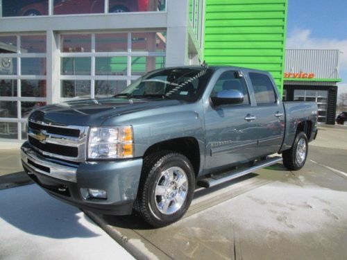 Chevy 4x4 lt blue crew cab pickup truck 1 owner loaded we finance 4wd 327
