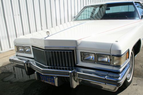 1975 cadillac coupe fuel injected 500ci socal car very clean all leather low mls
