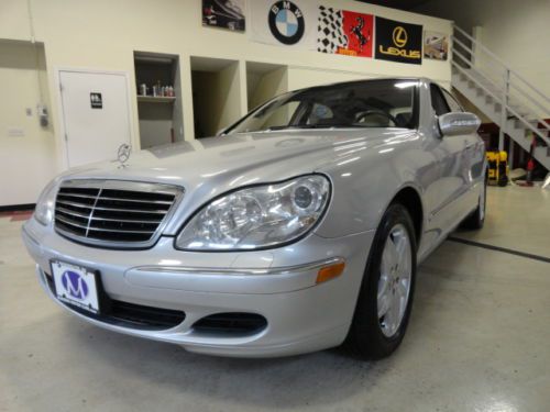 2003 mercedes-benz s500 brilliant silver gorgeous carfax certified