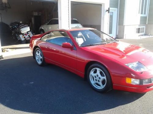 1990 nissan 300zx base coupe 2-door 3.0l 6326km new condition bright red