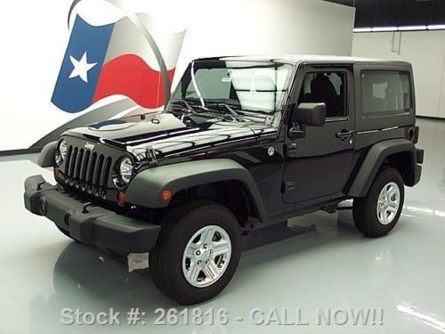 2012 jeep wrangler sport 4x4 hard top 6-speed only 33k texas direct auto