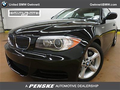 135i 1 series low miles 2 dr coupe automatic gasoline 3.0l straight 6 cyl jet bl
