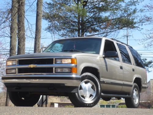 1999 chevy tahoe lt! 1-owner! no reserve! 4x4! free carfax! clean!