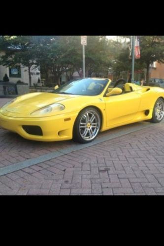 Ferrari 2003 spider convertible yellow low miles