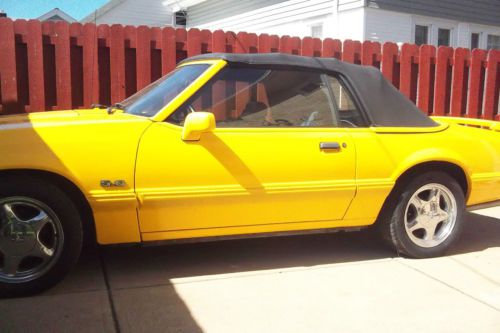 1993 ford mustang lx canary yellow
