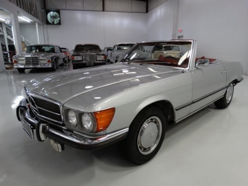 1973 mercedes-benz 450sl roadster, only year with chrome bumpers!