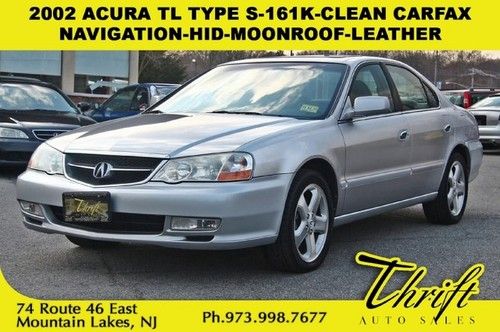 02 acura tl type s-161k-clean carfax-navigation-hid-moonroof-leather