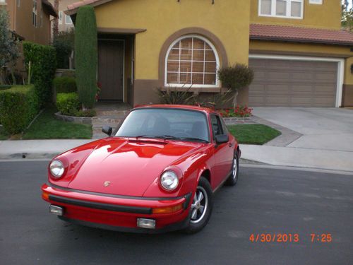 1974 porsche 911, red, restored ,no rust,clean car,runs great,no reserve
