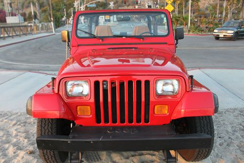 1995 jeep wrangler red!