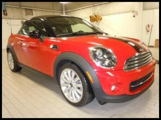 2012 mini cooper coupe 2dr racing stripes, performance tires heated seats manual