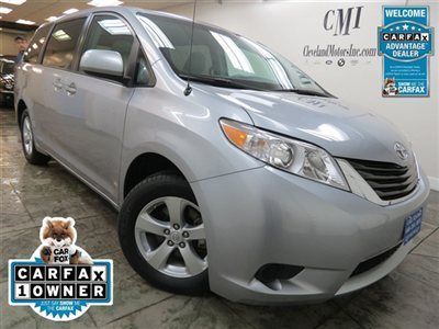 2012 sienna le 19k factory warranty all power carfax one owner finance 21495 wow