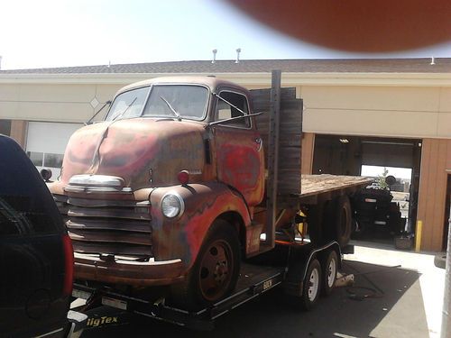 1948 chevrolet 5 window coe 1.5 ton cabover truck rat rod hotrod hauler