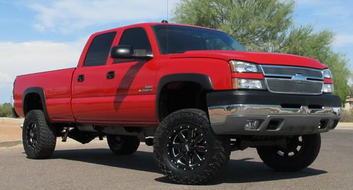 **no reserve** 2005 chevrolet silverado 2500hd lifted diesel crew 4x4 lb 1 owner