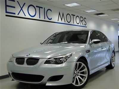 2008 bmw m5 v10!! smg nav heads-up heated-sts shades pdc xenons 500hp 19"whls!!