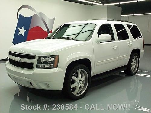 2009 chevy tahoe lt v8 8pass dvd leather 22's 45k miles texas direct auto