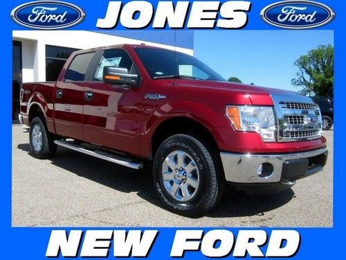 New 2013 ford f-150 4wd supercrew xlt msrp $43110 ruby red metallic