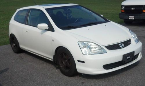 2002 honda civic si hatchback white manual 135k project race car 2.4l block