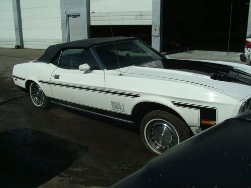 1973 ford mustang convertible mach i clone - project car - needs engine assembly