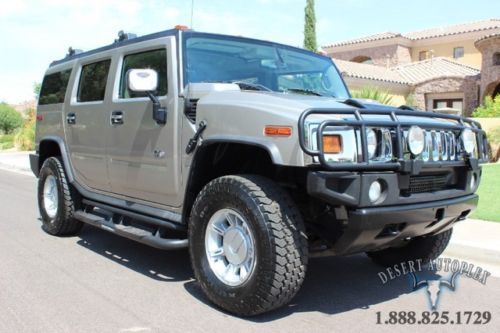 Hummer h2 4x4 suv leather ac dvd 3rd row cd new tires moonroof gm am general