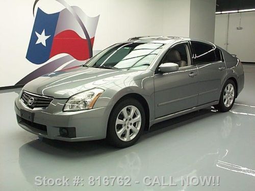 2007 nissan maxima 3.5 sl sunroof htd leather hid 61k!! texas direct auto