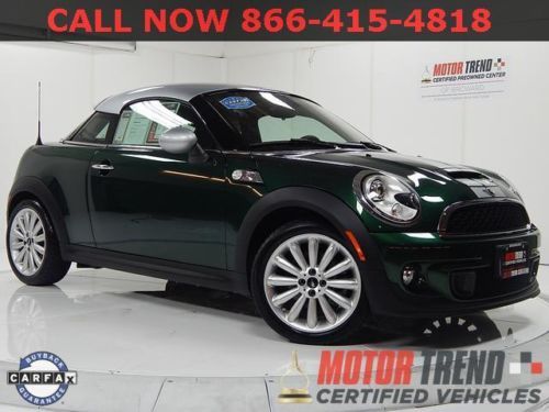 British racing green!! coupe s full warranty sport package ..like new!!!