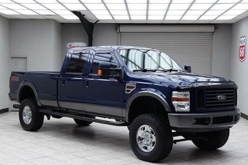 2008 ford f250 diesel 4x4 fx4 long bed lifted leather 1 texas owner