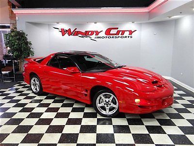 2000 pontiac trans am ws6 ram air coupe 6-speed t-tops leather only 85k stock!
