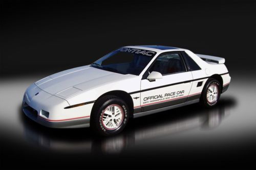 1984 pontiac fiero pace car. only 171 original miles! rare options! must see!!!