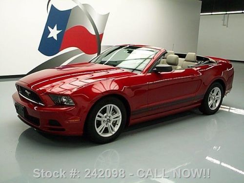 2013 ford mustang convertible v6 automatic xenons 15k texas direct auto