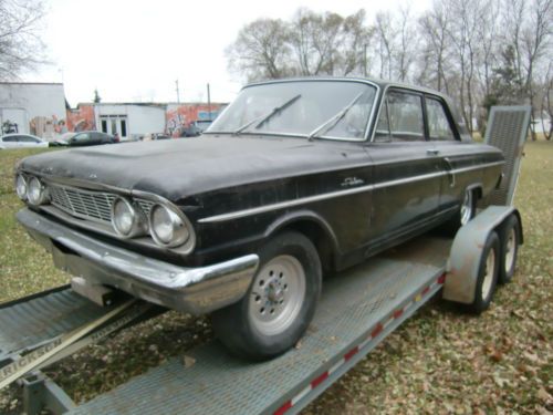 1964 ford fairlaine 2 dr post with buckets &amp; consol