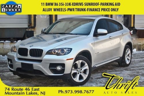11 bmw x6 35i-33k-xdrive-sunroof-parking aid-pwr trunk-finance price only