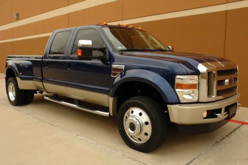 08 ford f450 king ranch 4x4 off-road crew cab diesel 4wd navigation moon roof