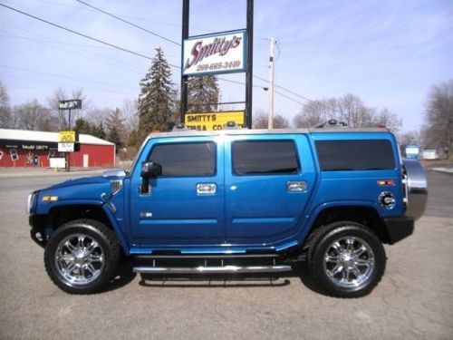 2006 hummer h2 luxury 1sc suv navigation moonroof lightbar 22&#034; bf goodrich clean