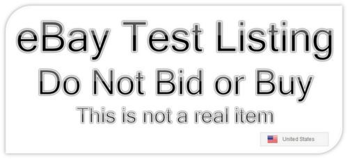 Test listing DO NOT BID OR BUY192808428265 