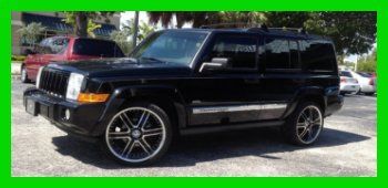 2006 jeep commander 65th edition black with amazing rims